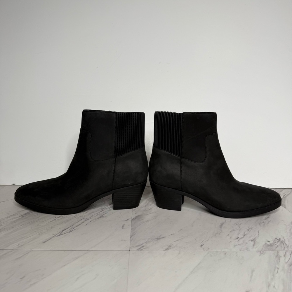 Vionic Shantelle Black Nubuck Bootie 7 - Picture 7 of 15